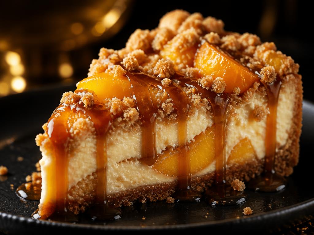 Peach Cobbler Cheesecake